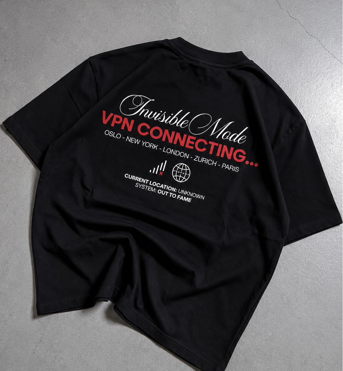 Mystery Club Graphic T-Shirt – Black