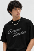 Romantic Addiction Graphic T-Shirt – Black