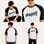 Crazymonk Originals Jersey T-Shirt – White & Black