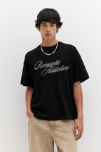 Romantic Addiction Graphic T-Shirt – Black