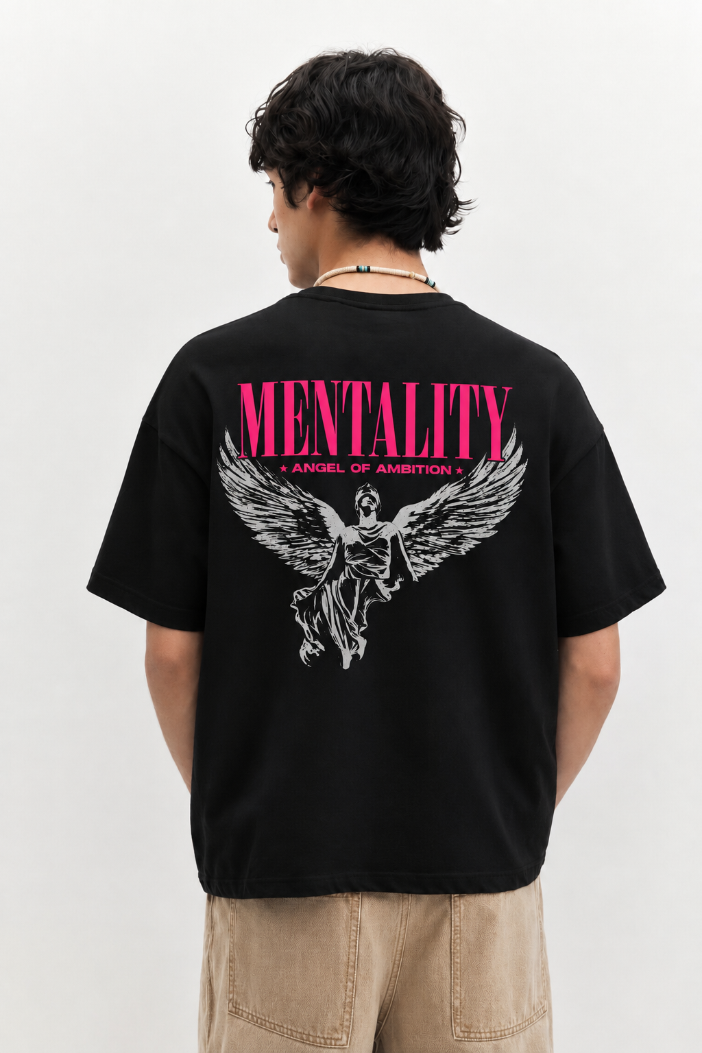 Mentality Angel of Ambition Graphic T-Shirt – Black