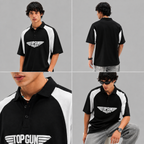 Top Gun Maverick Polo T-Shirt – Black & White