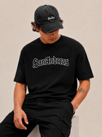 San Andreas Gothic Streetwear Regular Tee – Black