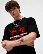 Shining Heart Empire Graphic T-Shirt – Black Flame Edition