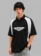 Top Gun Maverick Polo T-Shirt – Black & White