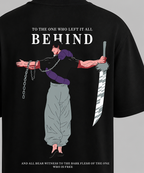 To the One Who Left It All Behind Anime Graphic T-Shirt – Black