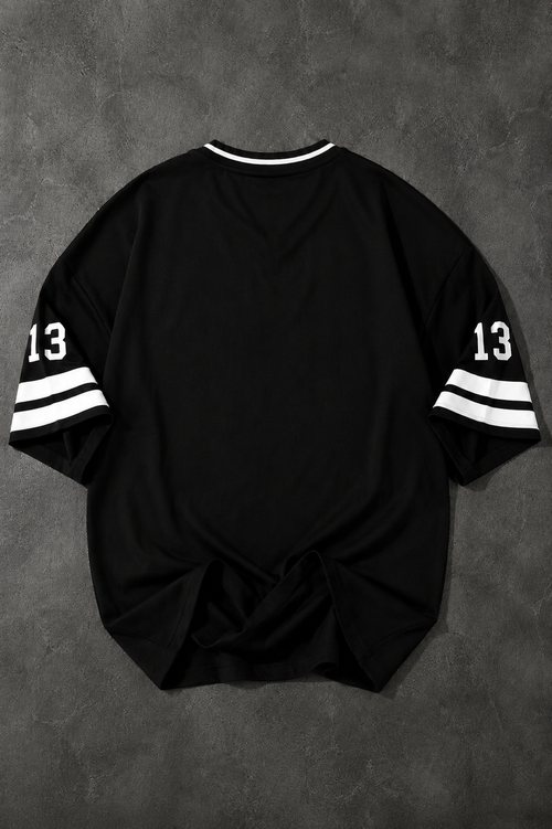Chicago 23 Never Look Back Jersey T-Shirt – Black & White