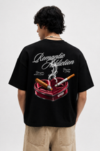 Romantic Addiction Graphic T-Shirt – Black