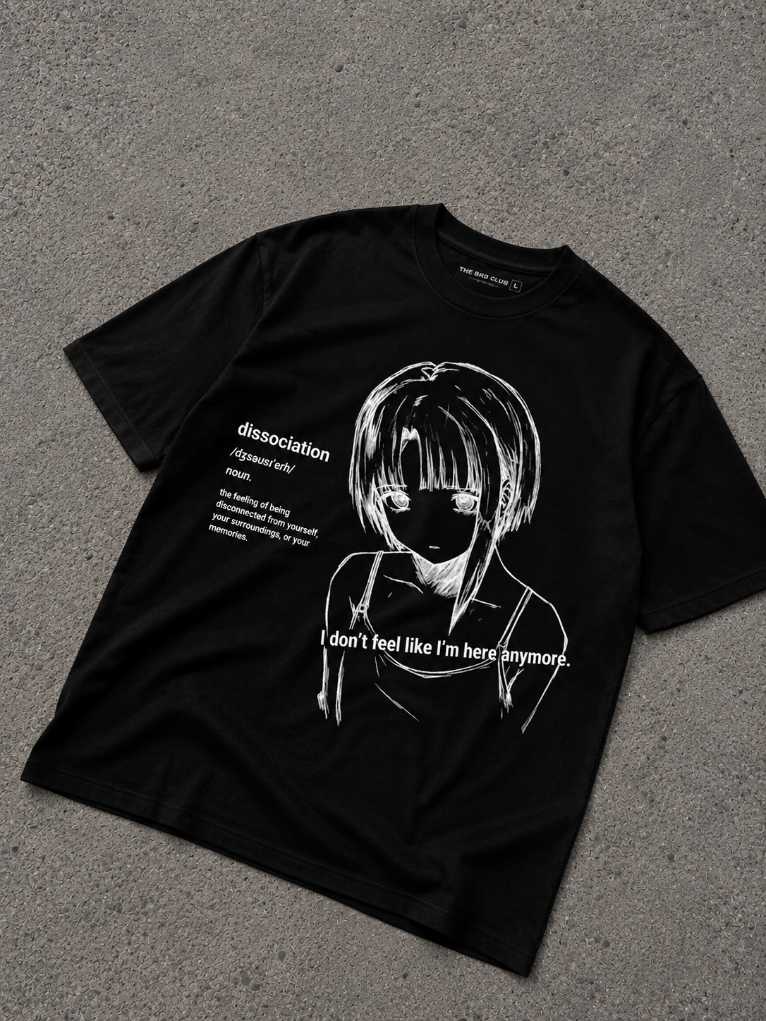 Dissociation Definition Graphic T-Shirt – Black