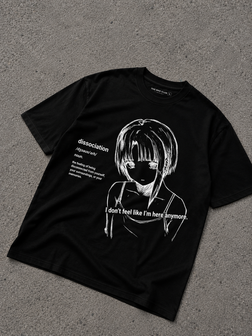 Dissociation Definition Graphic T-Shirt – Black